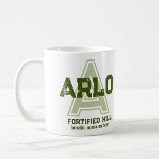 Arlo-naam: monogram groene mok