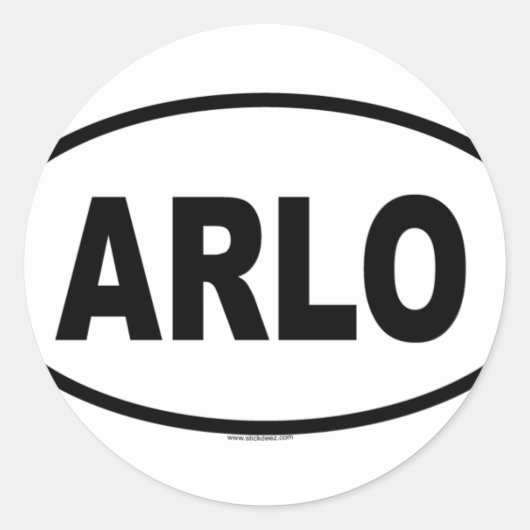 ARLO RONDE STICKER (Voorkant)