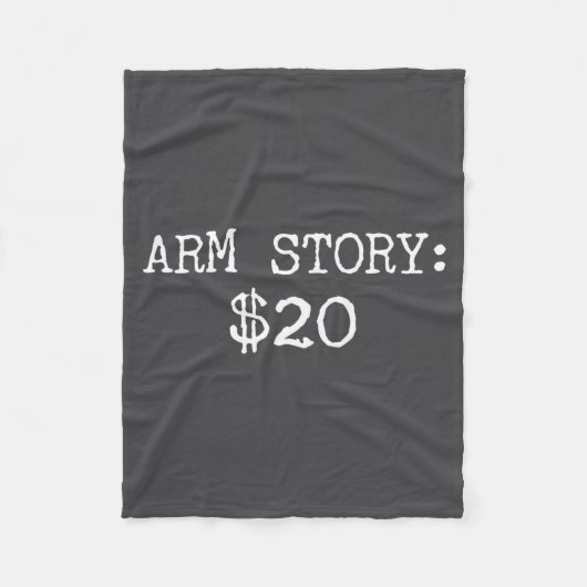 Arm Amputee Funny Gift Humor Missing Limb Quote  Fleece Deken (Voorkant)