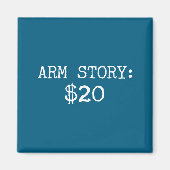 Arm Amputee Funny Gift Humor Missing Limb Quote  Magneet (Voorkant)
