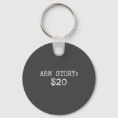 Arm Amputee Funny Gift Humor Missing Limb Quote  Sleutelhanger (Voorkant)