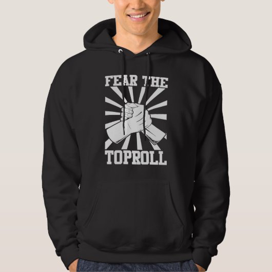 Arm Bar Wrestling  Fear the Toproll Hoodie (Voorkant)
