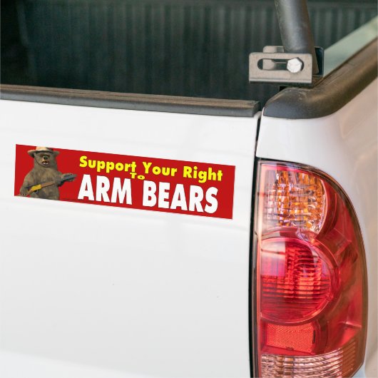 Arm Beren! Bumpersticker (Op Truck)