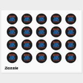 Arm candy voltijd baan engagement verloofde stel ronde sticker (Vel)