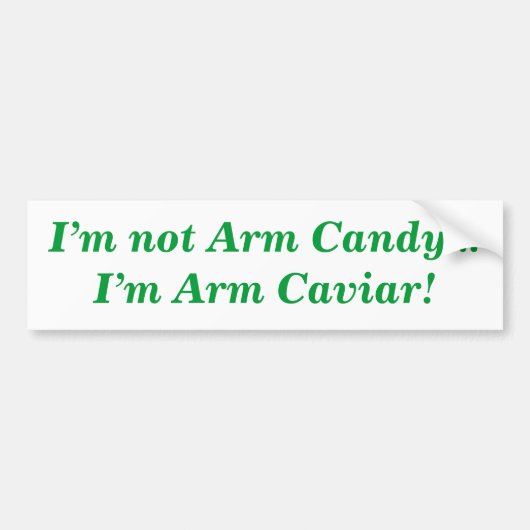 Arm Caviar Quote Funny Bumpersticker (Voorkant)