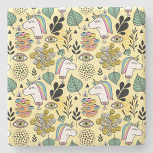 Arm eenhoorn stenen onderzetter