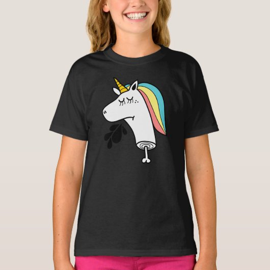 Arm eenhoorn t-shirt (Voorkant)