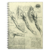 Arm en schouder Anatomie door Leonardo da Vinci Notitieboek (Voorkant)