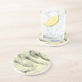 Arm en schouder Anatomie door Leonardo da Vinci Zandsteen Onderzetter (Zijkant)