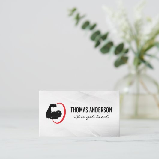 Arm Flexing | Geschiktheid Logo Visitekaartje (Staand voorkant)