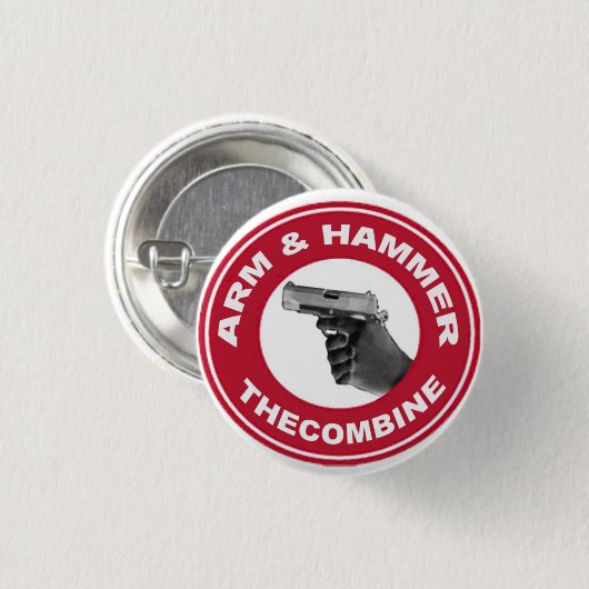 Arm & Hammer Ronde Button 3,2 Cm (Voorkant /achterkant)