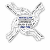 Arm in Arm - Samen sterker dan ooit Sticker (Voorkant)