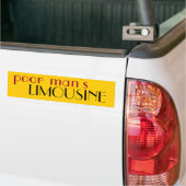 arm man limousine bumpersticker (Op Truck)