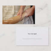 Arm Massage Photo Afsprakenkaartje (Voorkant / Achterkant)