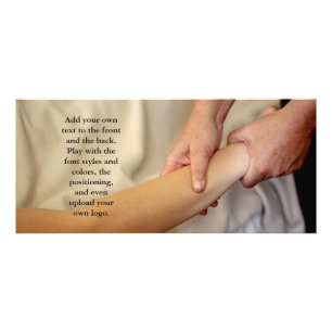 Arm Massage Photo Reclamekaart