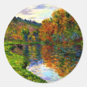 Arm of the Jeufosse, Autumn, Ronde Sticker (Voorkant)