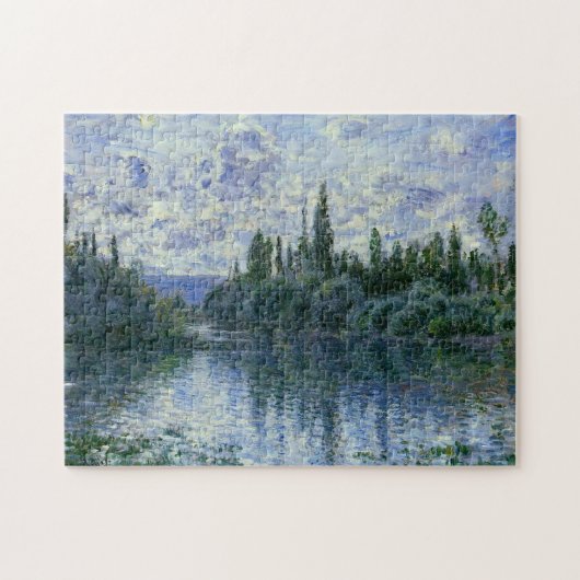Arm of the Seine bij Vetheuil 1878 Monet Fine Art Legpuzzel (Horizontaal)