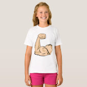 Arm Spieren Meisjes T-shirt (Voorkant volledig)