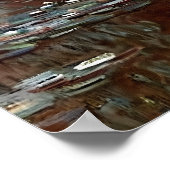 Arm van de Seine bij Giverny bij zonsopgang Poster (Hoek)