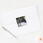 arm van Endeavor onder de International Space Stat Vierkante Sticker (Envelop)