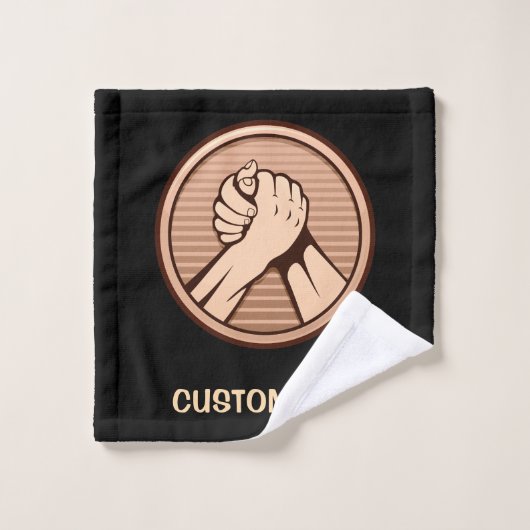 Arm worstling Bronze Bad Handdoek (Wasdoekje)