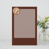 Arm worstling Bronze Briefpapier (Staand voorkant)