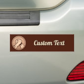 Arm worstling Bronze Bumpersticker (Op auto)