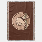 Arm worstling Bronze Deken (Voorkant Verticaal)