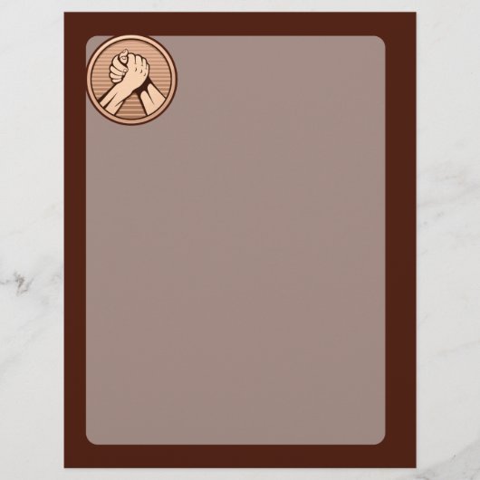 Arm worstling Bronze Flyer (Voorkant)