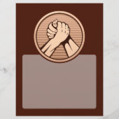 Arm worstling Bronze Flyer (Achterkant)