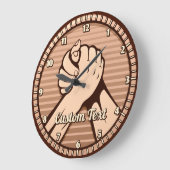 Arm worstling Bronze Grote Klok (Hoek)