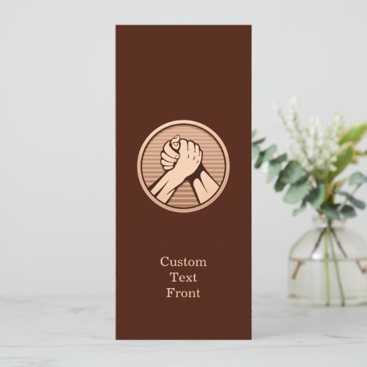 Arm worstling Bronze Kaart (Staand voorkant)