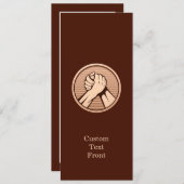 Arm worstling Bronze Kaart (Voorkant / Achterkant)