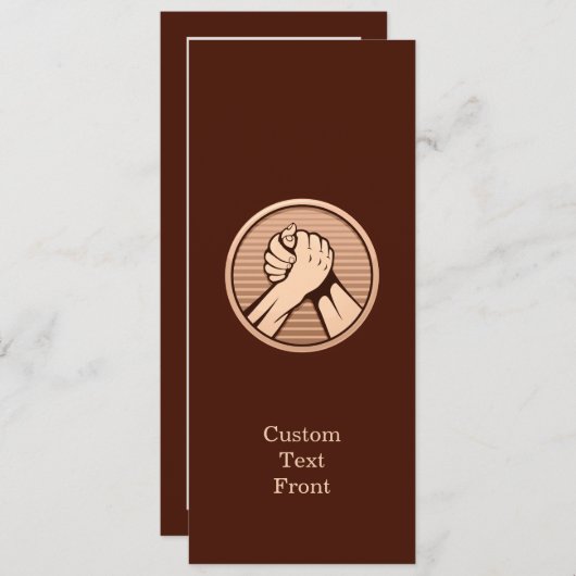 Arm worstling Bronze Kaart (Voorkant / Achterkant)