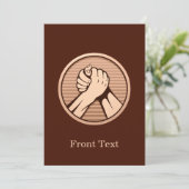 Arm worstling Bronze Kaart (Staand voorkant)