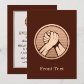 Arm worstling Bronze Kaart (Voorkant / Achterkant)