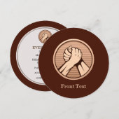 Arm worstling Bronze Kaart (Voorkant / Achterkant)