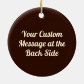 Arm worstling Bronze Keramisch Ornament (Achterkant)