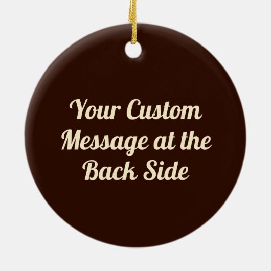 Arm worstling Bronze Keramisch Ornament (Achterkant)