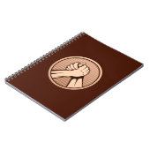 Arm worstling Bronze Notitieboek (Linkerzijde)
