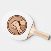 Arm worstling Bronze Tafeltennisbatje (Zijkant)