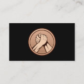 Arm worstling Bronze Visitekaartje (Achterkant)