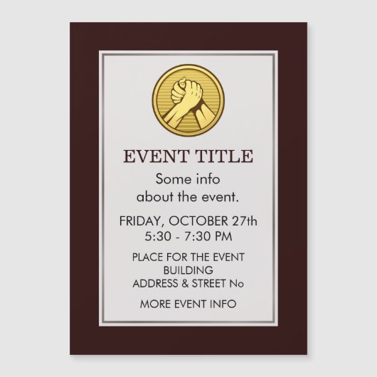 Arm worstling Gold (Voorkant)