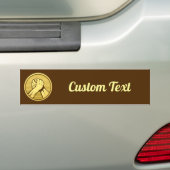 Arm worstling Gold Bumpersticker (Op auto)