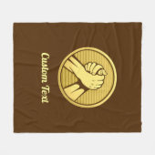 Arm worstling Gold Fleece Deken (Voorkant (Horizontaal))