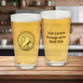 Arm worstling Gold Glas