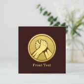 Arm worstling Gold Kaart (Staand voorkant)