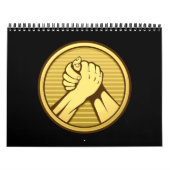 Arm worstling Gold Kalender (Hoes)