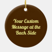 Arm worstling Gold Keramisch Ornament (Achterkant)