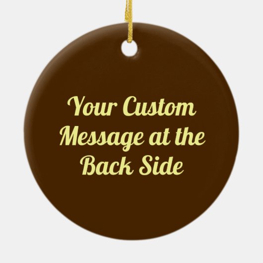 Arm worstling Gold Keramisch Ornament (Achterkant)